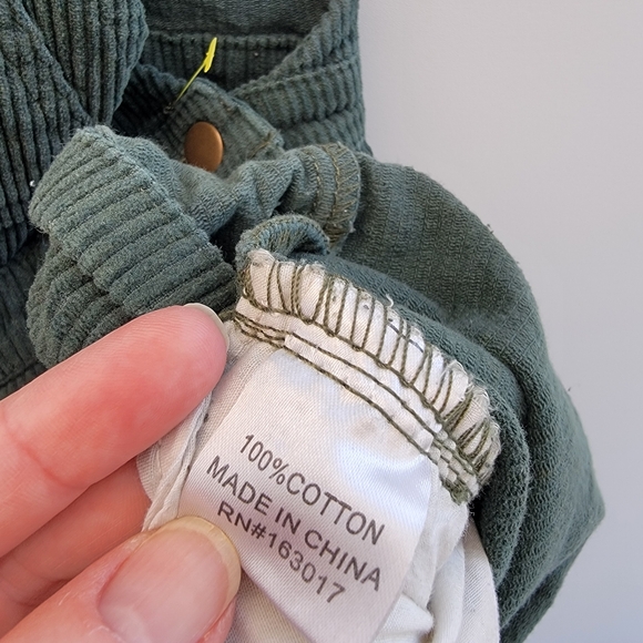Princess Polly Kacey Ribbed Corduroy Shortall Size 4 Coveralls Hunter Green - Picture 13 of 13